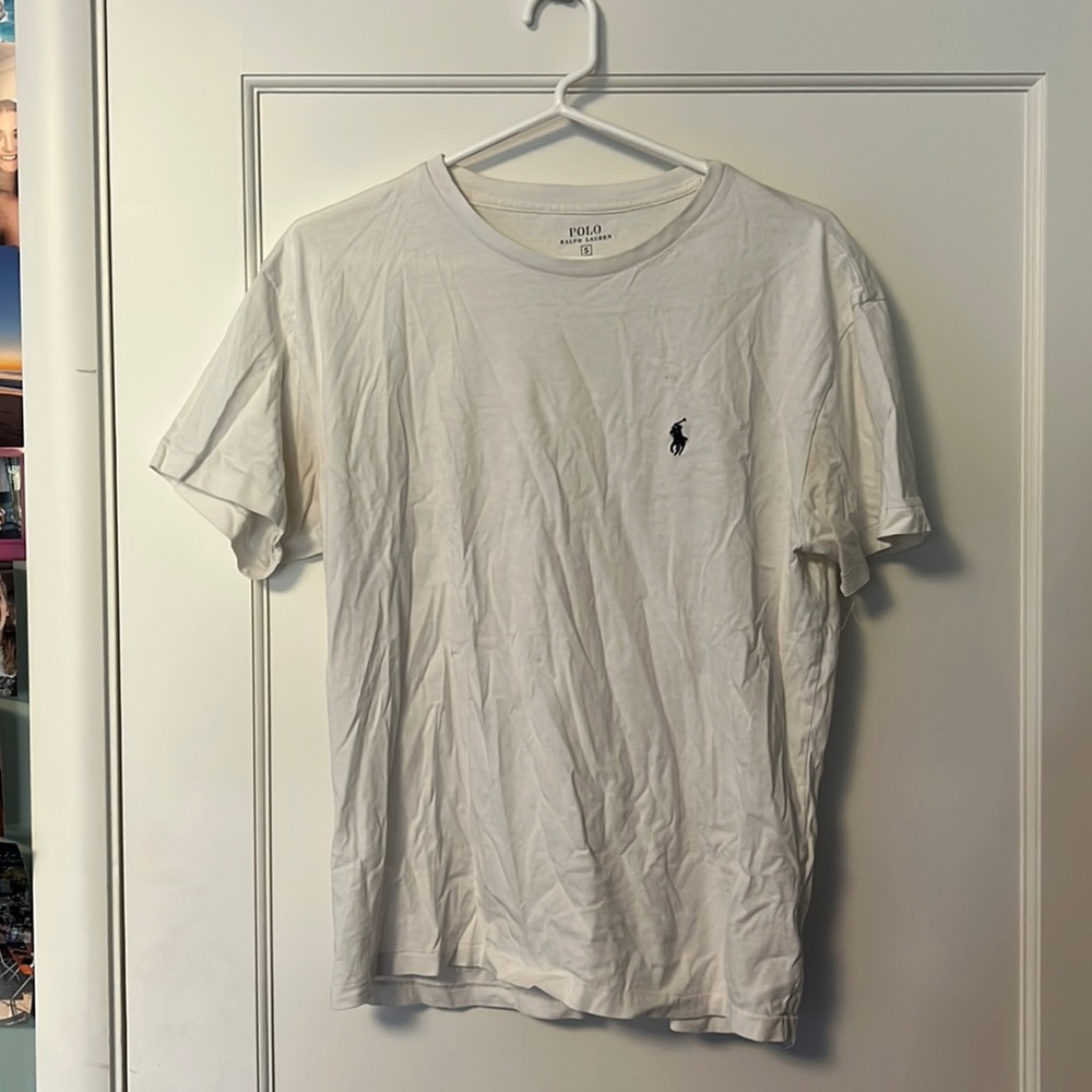 polo - Ralph Lauren - white T-shirt - Size S